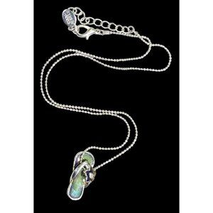 Vintage 90s Cool Jewels Color Changing Mood Sandal Pendant Necklace